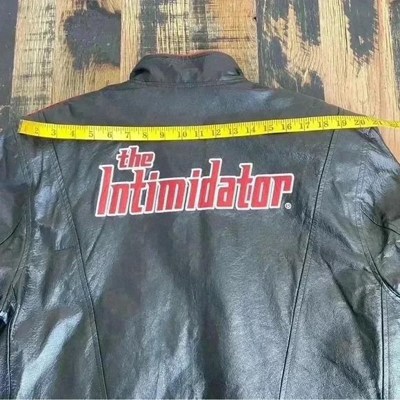 Dale Earnhardt SR "The Intimidator" Chase Authentics Black Leather Coat Men’s M - Picture 8 of 10